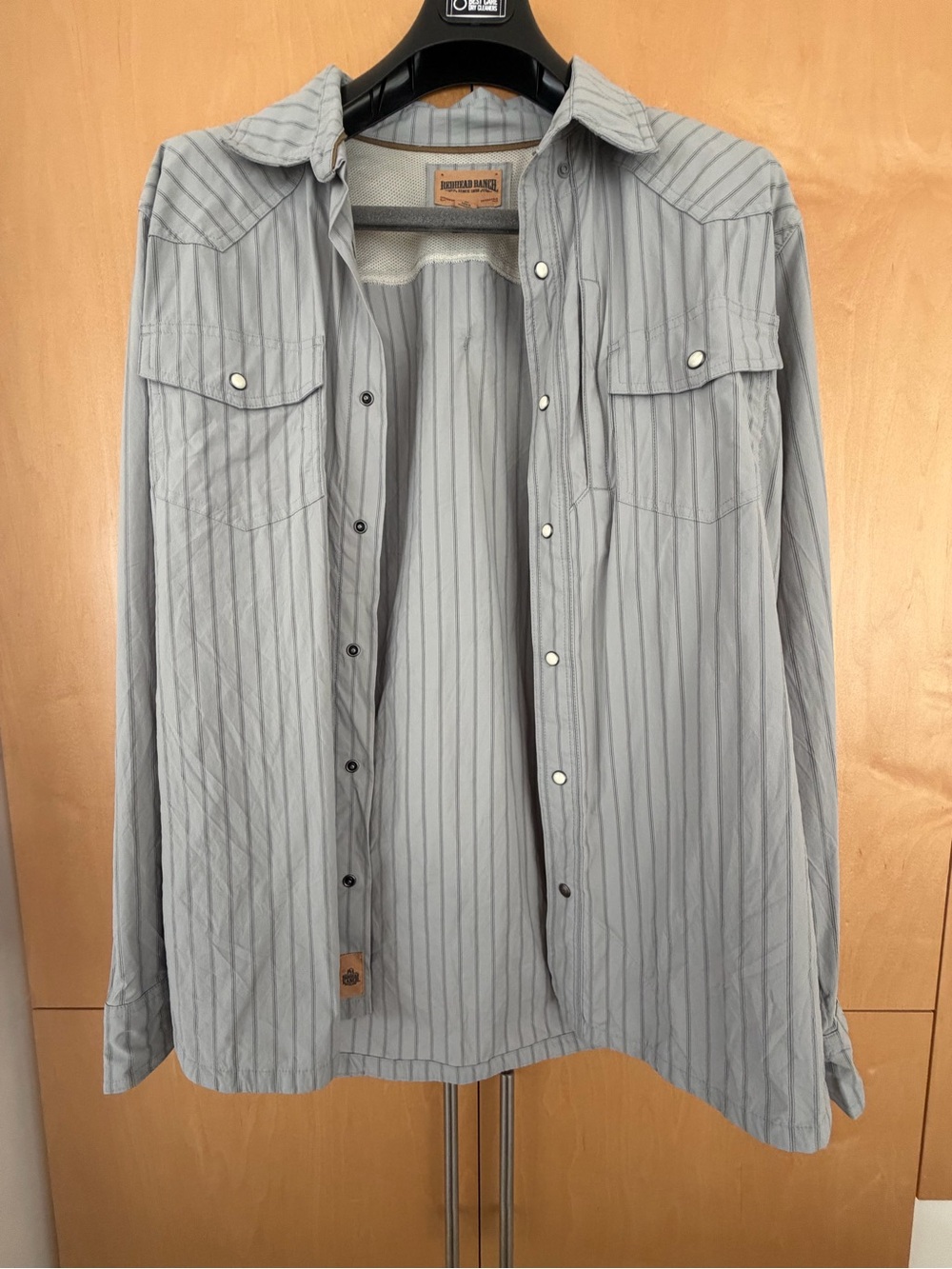 RedHead Gray Striped Casual Button Shirt